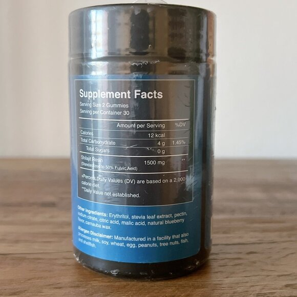 Sages Of The Ages Shilajit Gummies – 1500mg per Serving – Blueberry - 60 ct - Picture 2 of 4